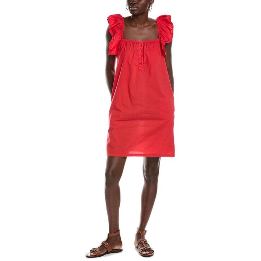 Nation LTD Ophelia A-Line Ruffle Mini Dress - Picture 1 of 3